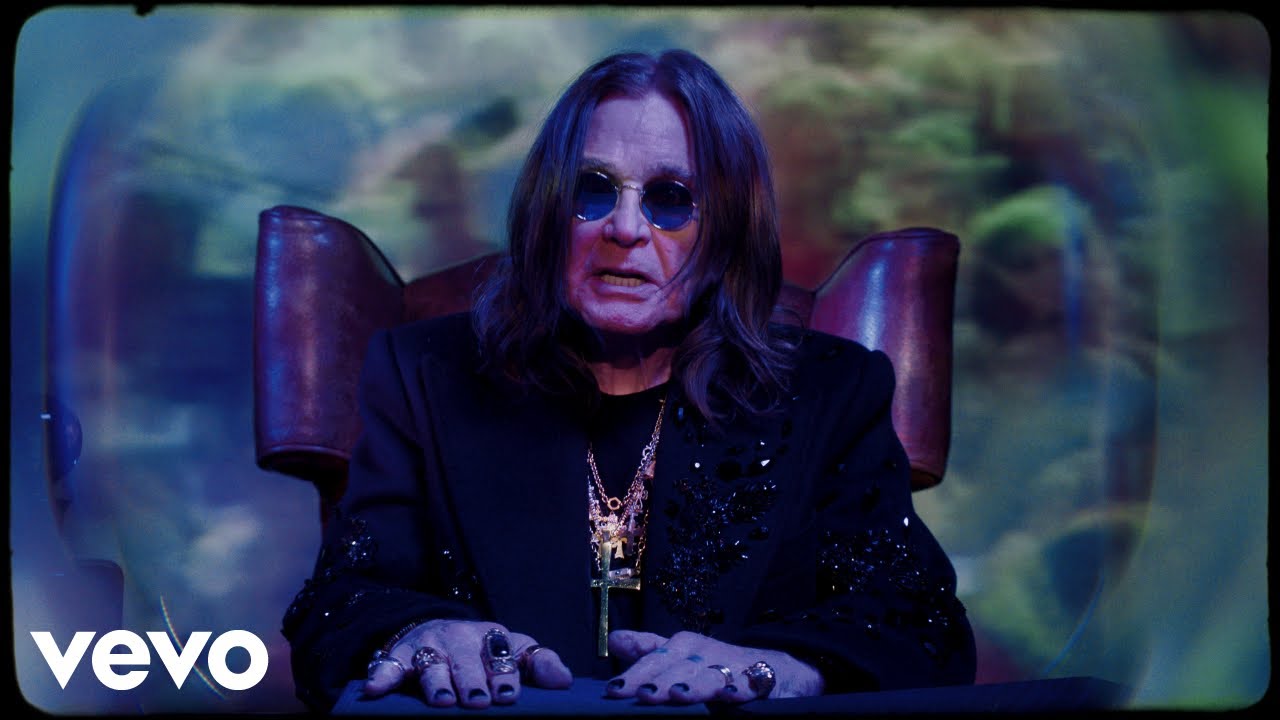 Ozzy Osbourne in the Crack Cocaine music video